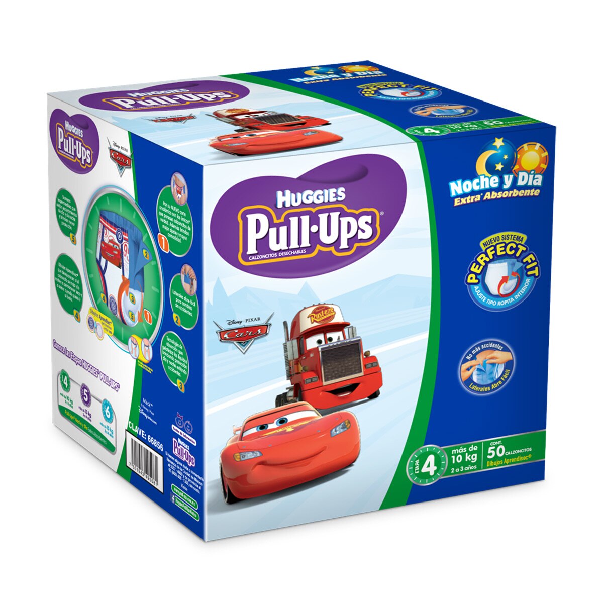 Huggies PullUps, calzoncitos entrenadores etapa 4 noche y día (50