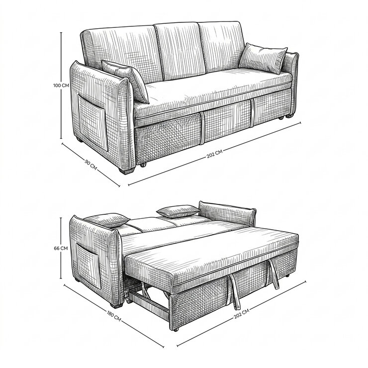 EasyLiving, Roco, Sofá Cama