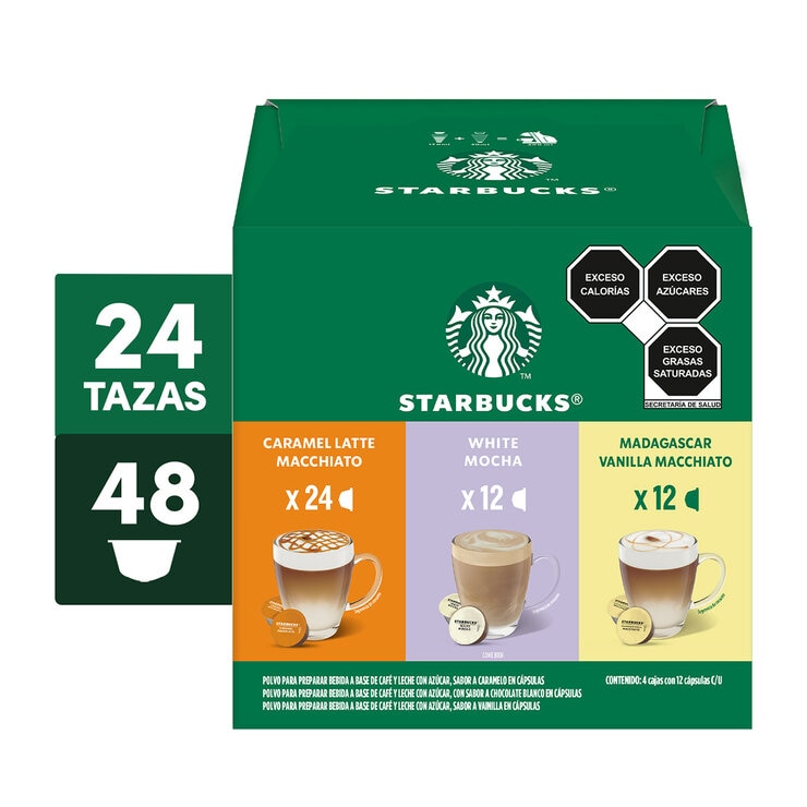 Nescafé Dolce Gusto Starbucks, 48 Cápsulas Variety Pack Nescafé Dolce Gusto Starbucks, 48 Cápsulas Variety Pack