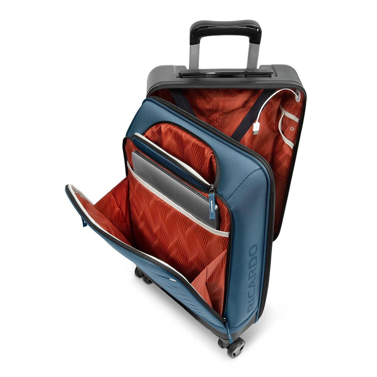 Ricardo Beverly Hills Maleta Híbrida Sport Spinner Azul