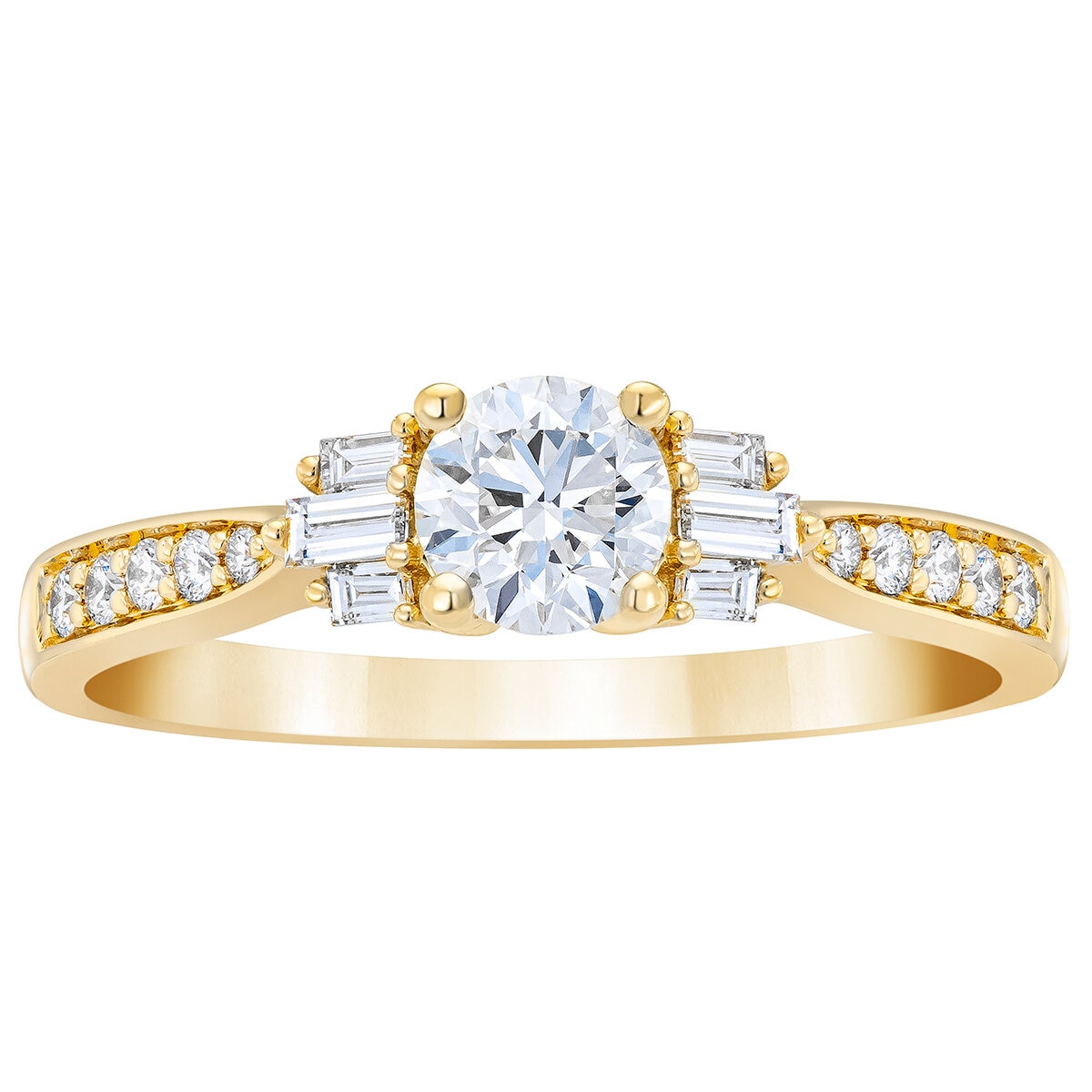 Anillo de Diamantes .75CTW, Oro Amarillo 14K