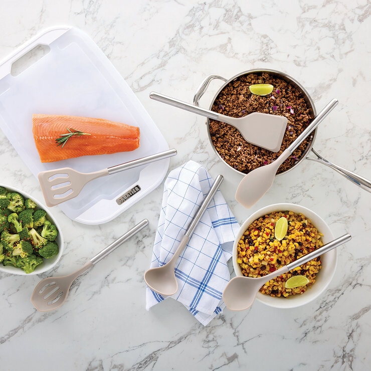 Sabatier, Juego de Herramientas de Acero Inoxidable y Silicona, 6 piezas