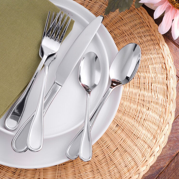 Mikasa Juego de Cubiertos de Acero Inoxidable de 45 piezas, Varios Modelos Mikasa Juego de Cubiertos de Acero Inoxidable de 45 piezas, Varios Modelos