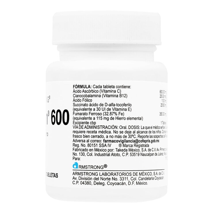 Autrin 600mg 36 Tabletas