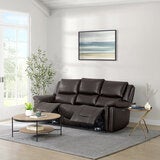 Gilman Creek, Alba, Sofá Reclinable de Piel con Sistema Eléctrico y Reposacabezas Eléctricos Gilman Creek, Alba, Sofá Reclinable de Piel con Sistema Eléctrico y Reposacabezas Eléctricos