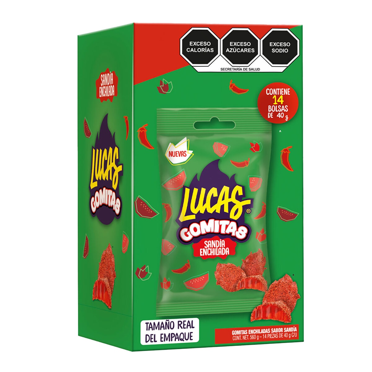 Lucas Gomitas Sabor Sandía 14/40 g Lucas Gomitas Sabor Sandía 14/40 g