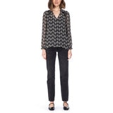Bobeau Blusa para Dama Gris Extra Grande