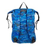 GeckoBrands, Mochila Impermeable Ligera, Color Azul Camuflaje