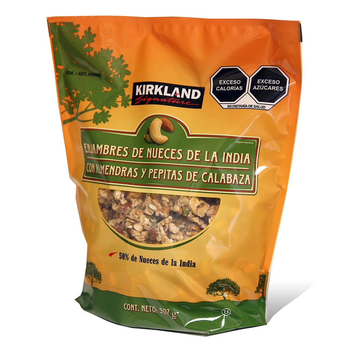 Kirkland Signature Enjambres de Nueces de la India con Almendras y Pepitas de Calabaza 907 g