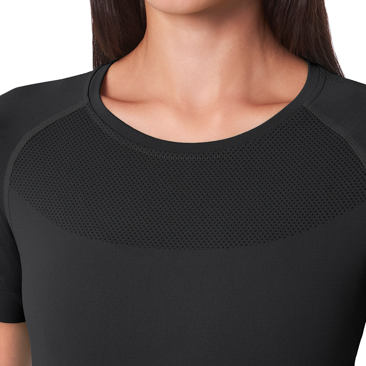 Mondetta Camiseta Deportiva para Dama Negro Extra Grande