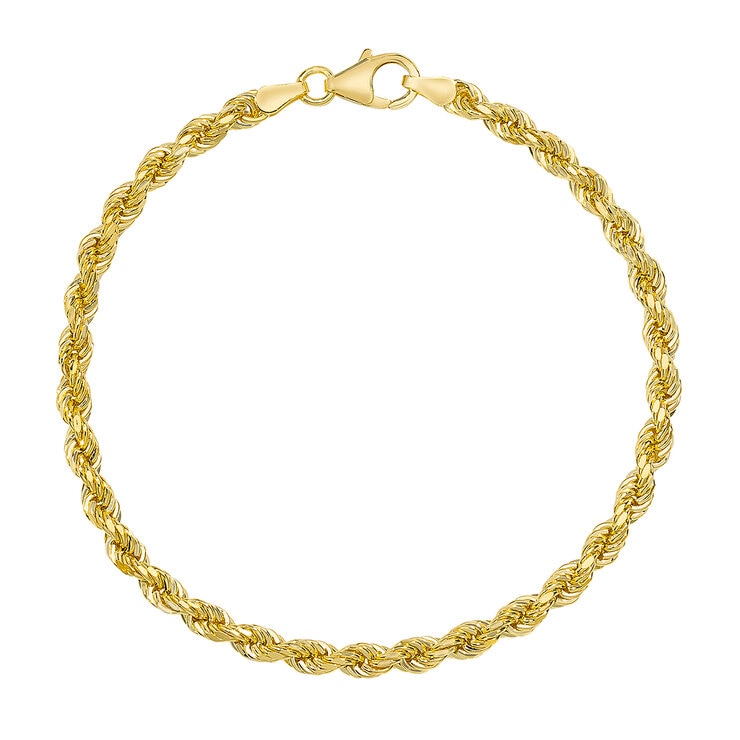 Pulsera para Dama, Oro Amarillo de 14K de 19cm