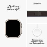 Apple Watch Ultra 2 (GPS + Cellular) Caja de Titanio 49mm con Correa Trail Negro/Azul