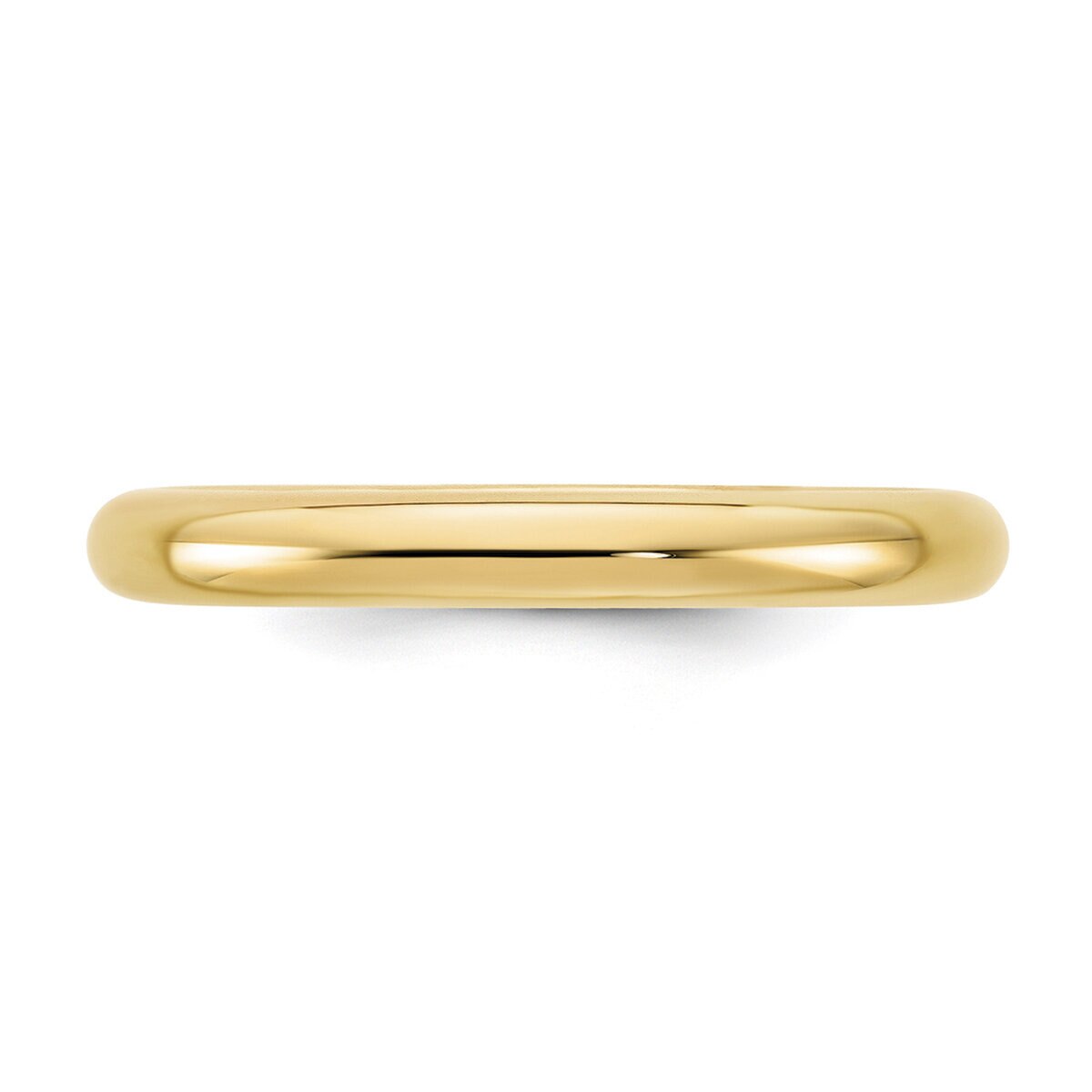 Argolla de matrimonio, Comfort Fit, 3mm, Oro Amarillo de 14K, Talla 7