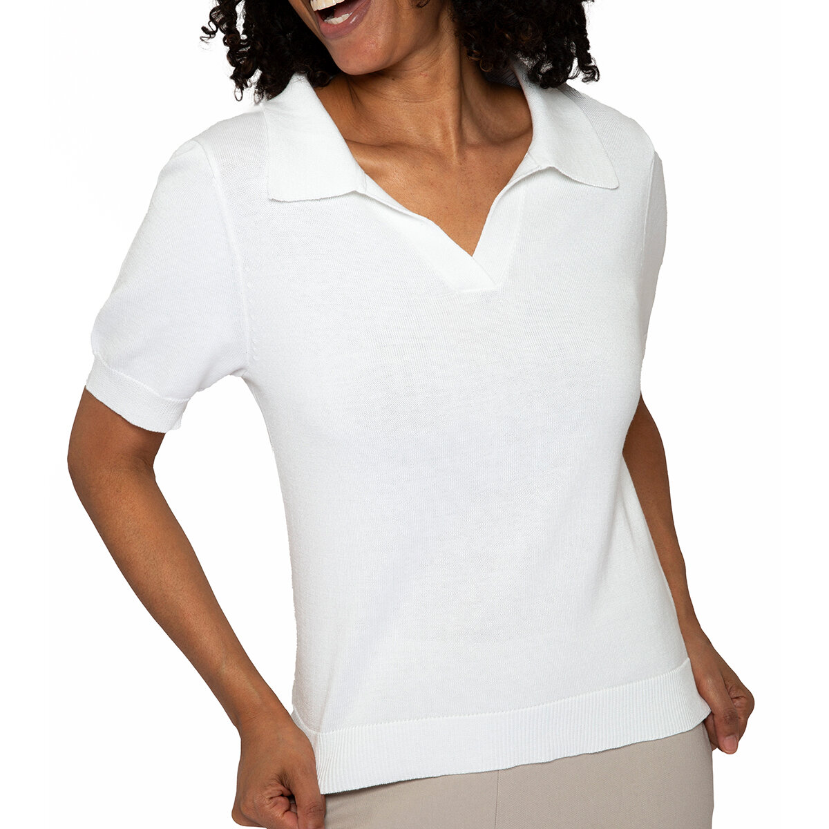 Mario Serrani Blusa para Dama Blanco Grande