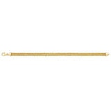 Pulsera para Dama, Oro Amarillo de 14K de 19cm