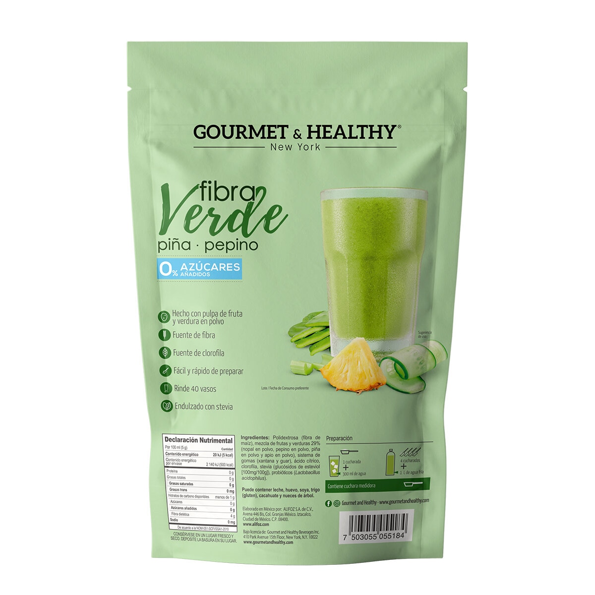 Gourmet & Healthy Fibra Verde 600 g