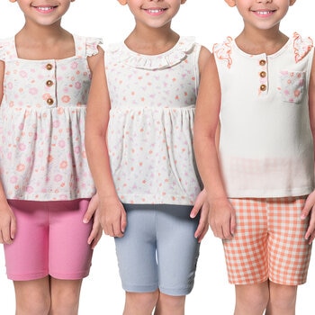 Nicole Miller Conjunto de 6 Piezas para Niños y Niñas Varias Tallas y Colores Nicole Miller Conjunto de 6 Piezas para Niños y Niñas Varias Tallas y Colores