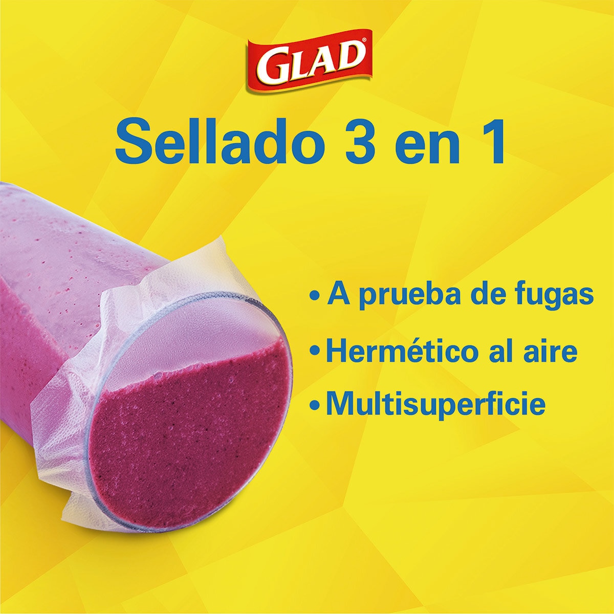 Glad Press'n Seal Plástico Adherente 3 piezas