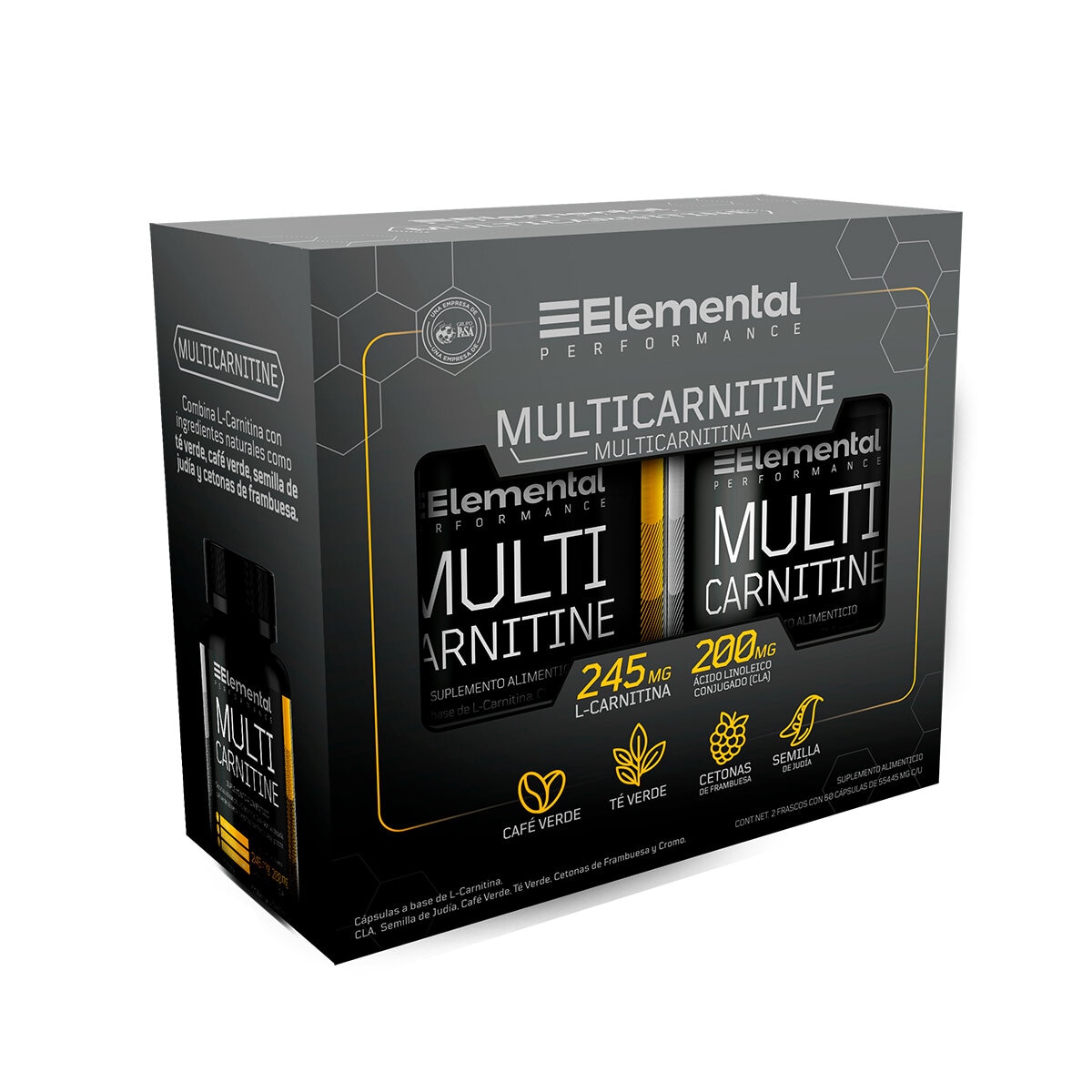 Elemental Performance Multi Carnitine 2 Frascos de 60 Cápsulas c/u