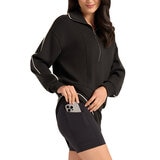 Max & Mia Set Sudadera con Falda Short para Dama Negro Chica