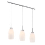 Estevez, Lámpara Colgante de 3 Focos, Modelo Sevilla, Color Níquel