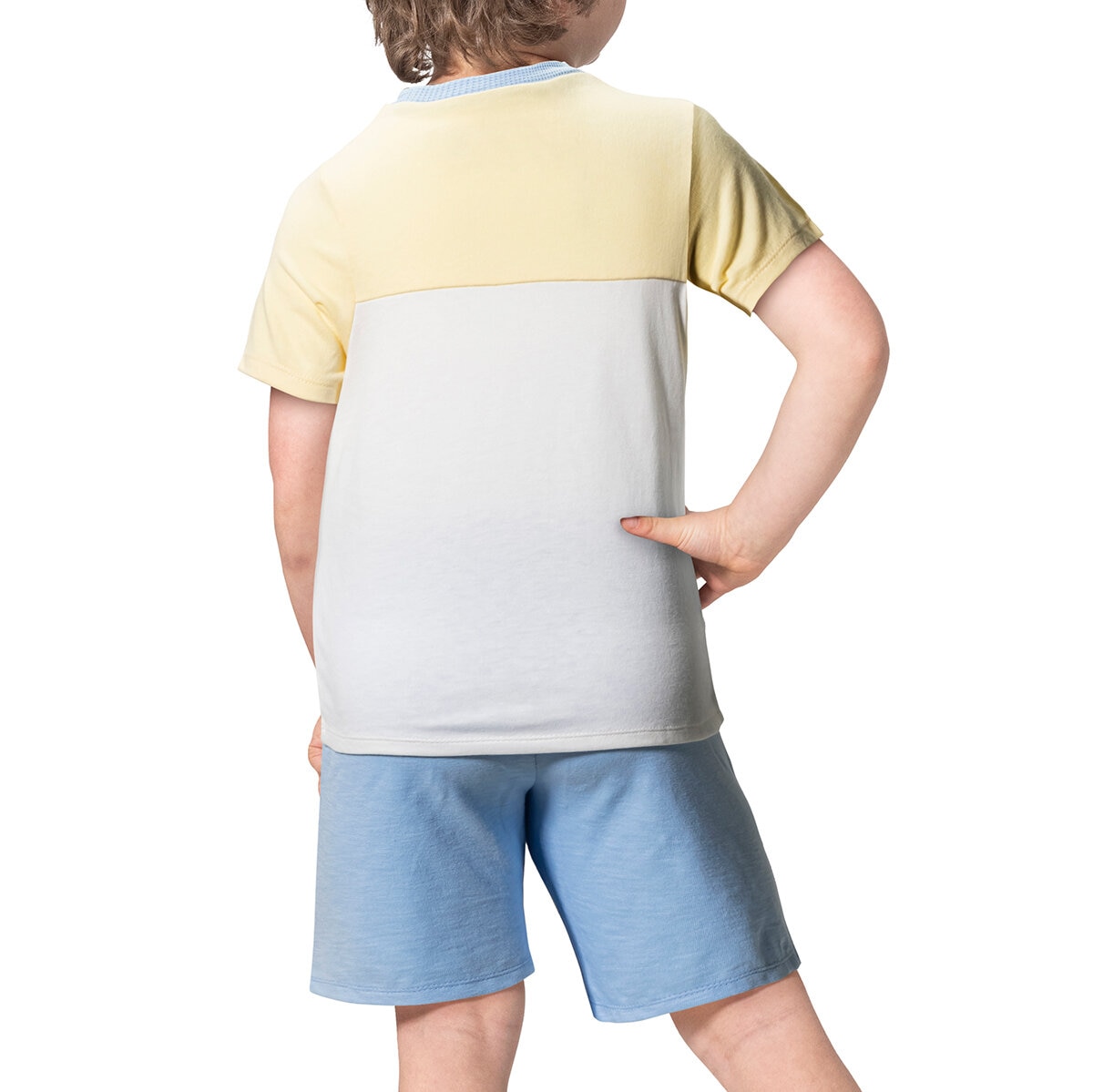 Nicole Miller Conjunto de 6 Piezas para Niños y Niñas Azul / Amarillo / Gris 4 Años Nicole Miller Conjunto de 6 Piezas para Niños y Niñas Azul / Amarillo / Gris 4 Años