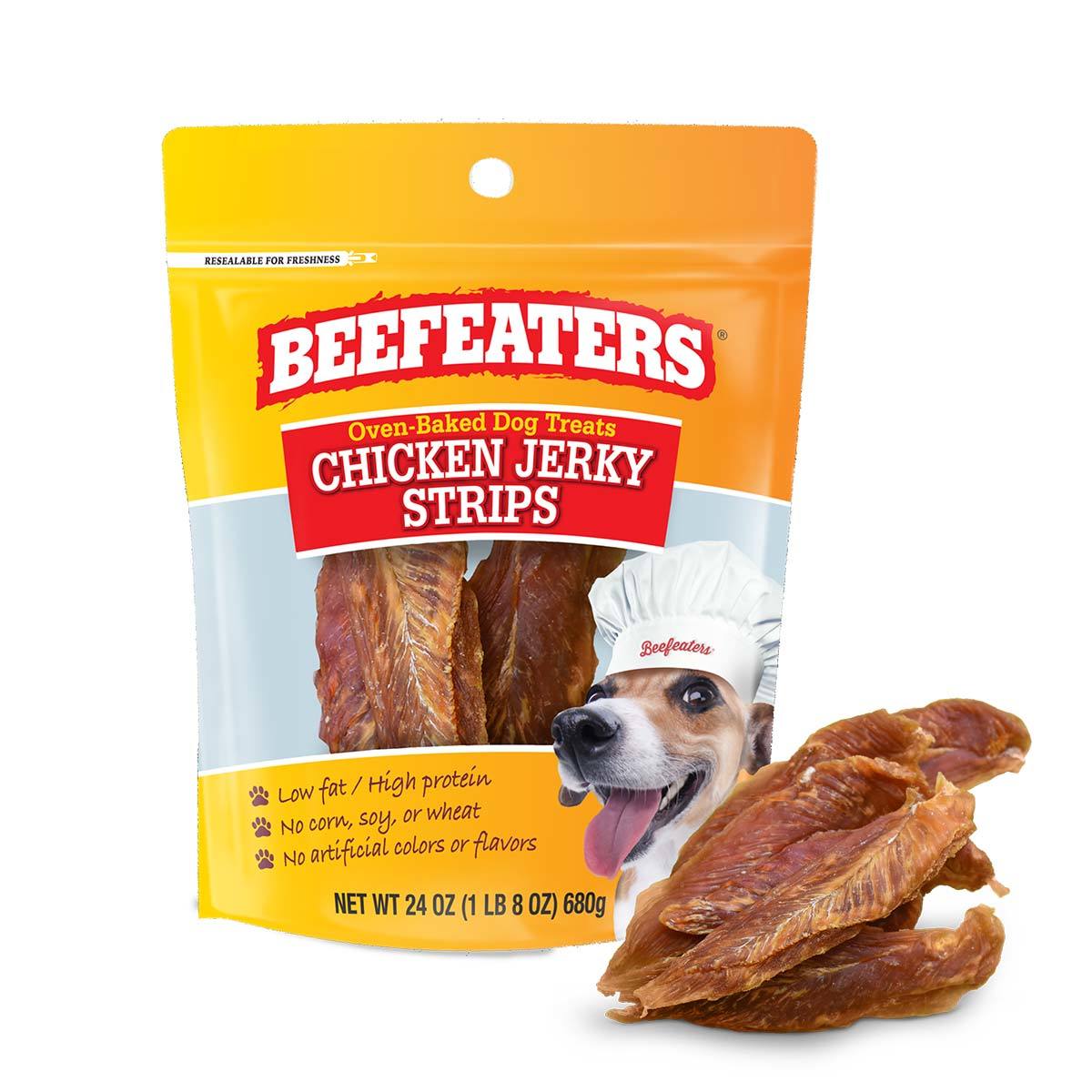 Beefeaters Tiras de Pollo Deshidratadas Horneadas para Mascotas 680 g