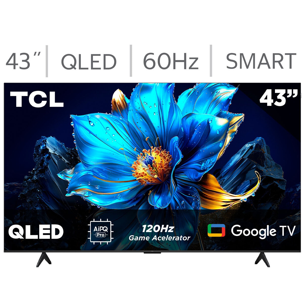 TCL Pantalla 43" QLED 4K Google TV