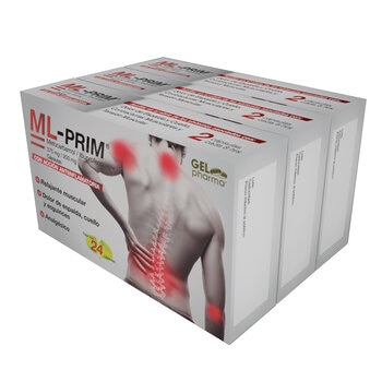 ML PRIM Metocarbamol / Ibuprofeno 4 Cajas de 24 Cápsulas c/u