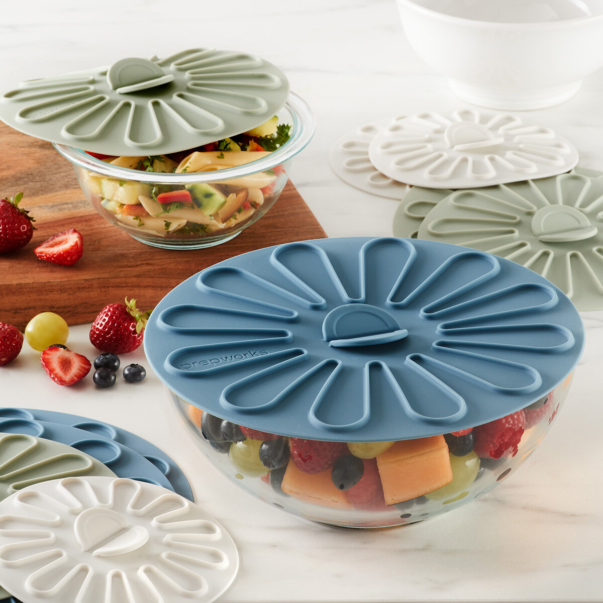 PrepWorks Juego de Tapas Multifuncionales de Silicón 10 piezas