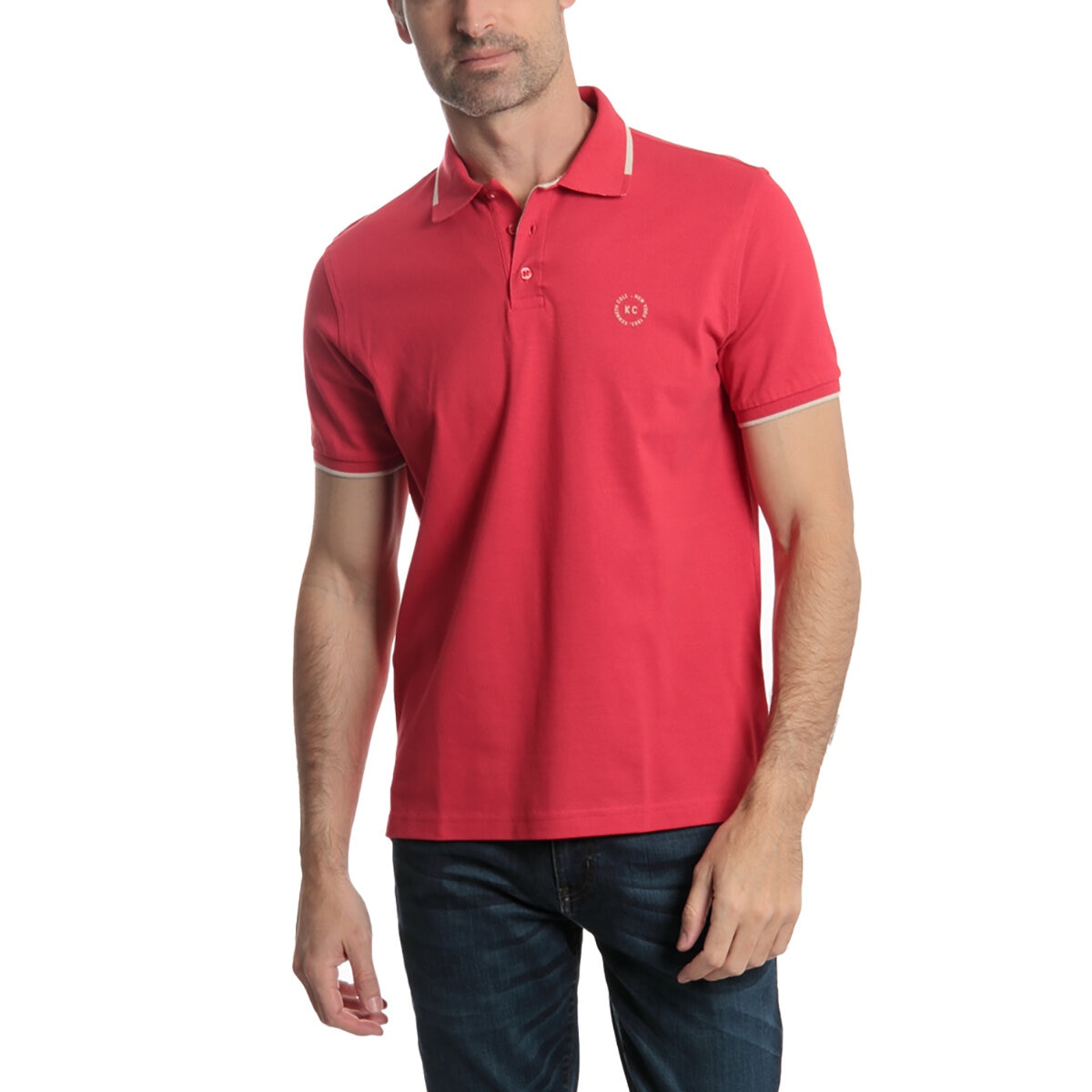 Kenneth Cole Polo para Caballero Rojo Extra Grande