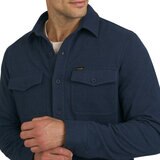 Wrangler Sobre camisa de franela para Caballero Azul Extra Grande