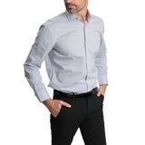 Ted Baker Camisa para Caballero Azul Cuello 17/17.5 Manga 32/33