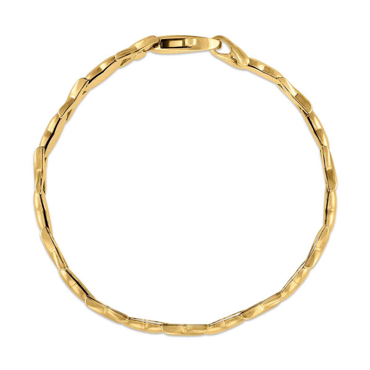 Pulsera de Corazones, Oro Amarillo 14K