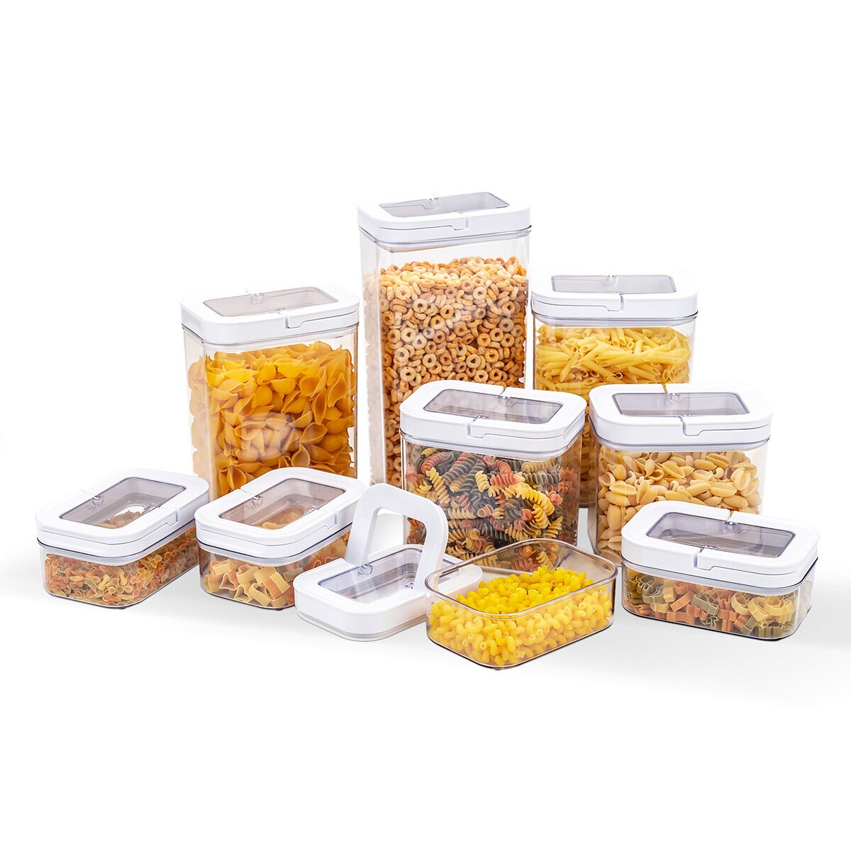 AG Box, Set de 9 Contenedores con Tapa Hermética