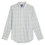 Lands End Camisa para Caballero Gris Chica