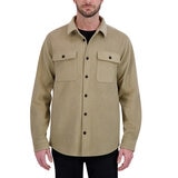 Kirkland Signature Sobrecamisa para Caballero Café Chica