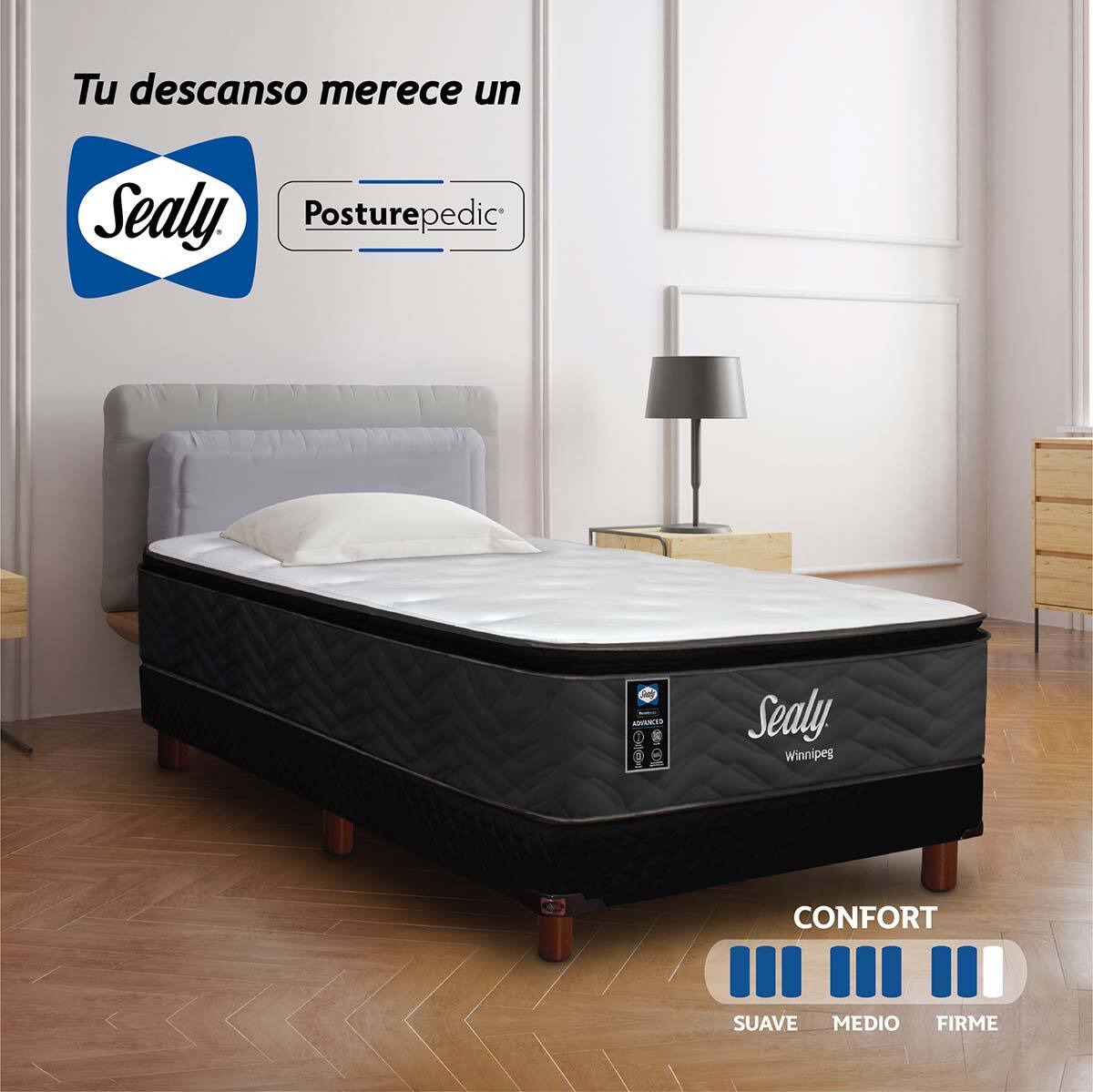 Sealy, Winnipeg, Colchón y Box Individual
