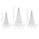 Árboles Navideños, 3 Piezas