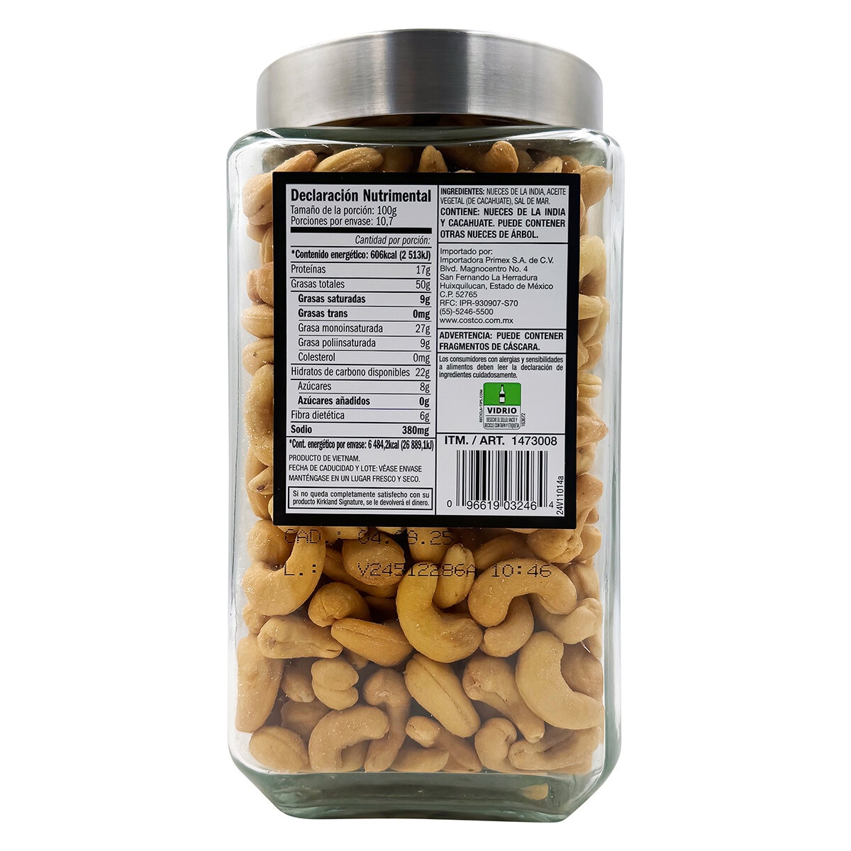 Kirkland Signature Nueces de la India Colosales 1.07 kg