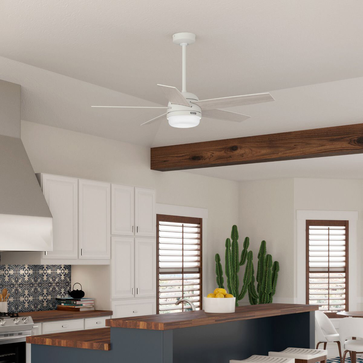 Hunter Ventilador 52" Asheville Blanco Mate