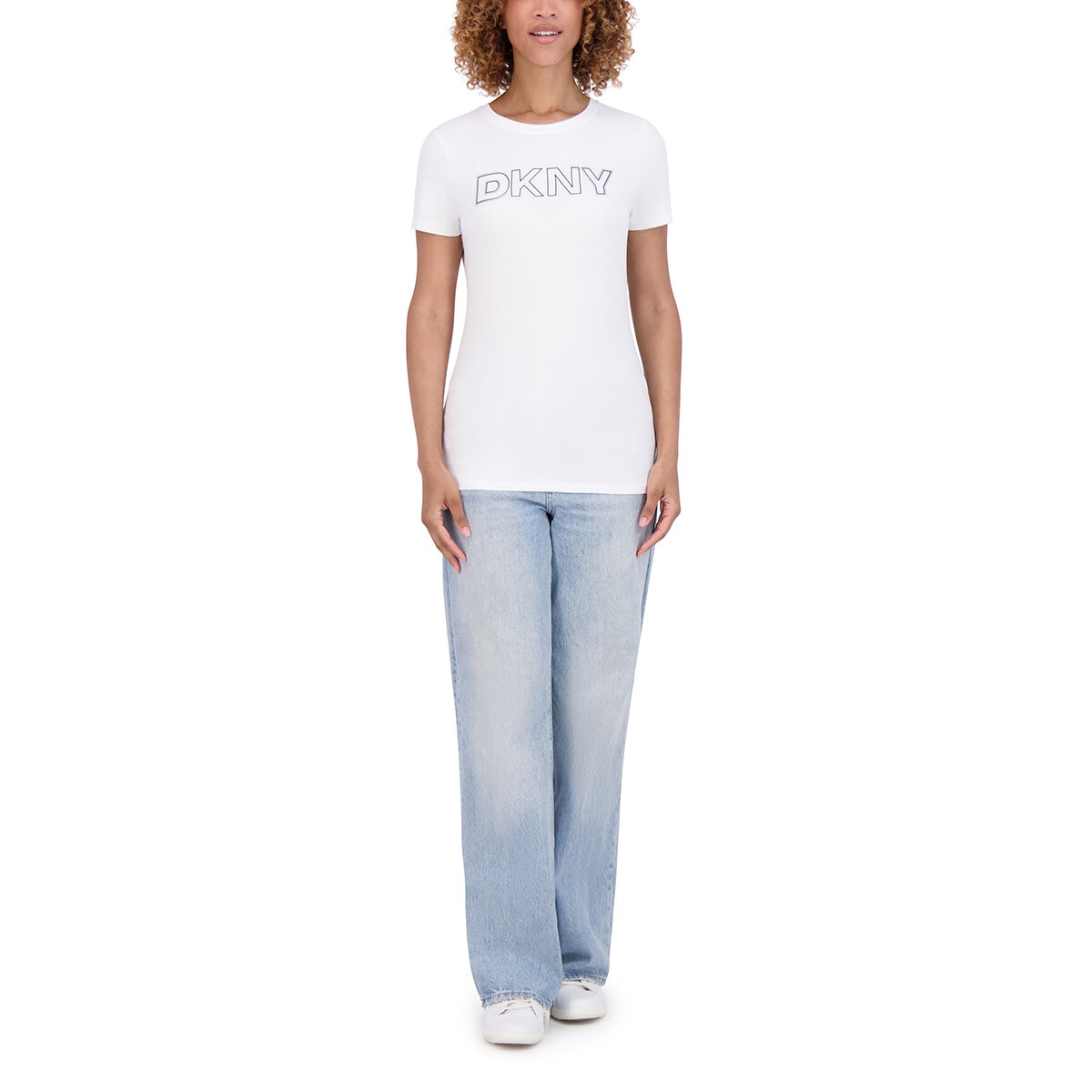 DKNY Blusa para Dama Blanco Grande