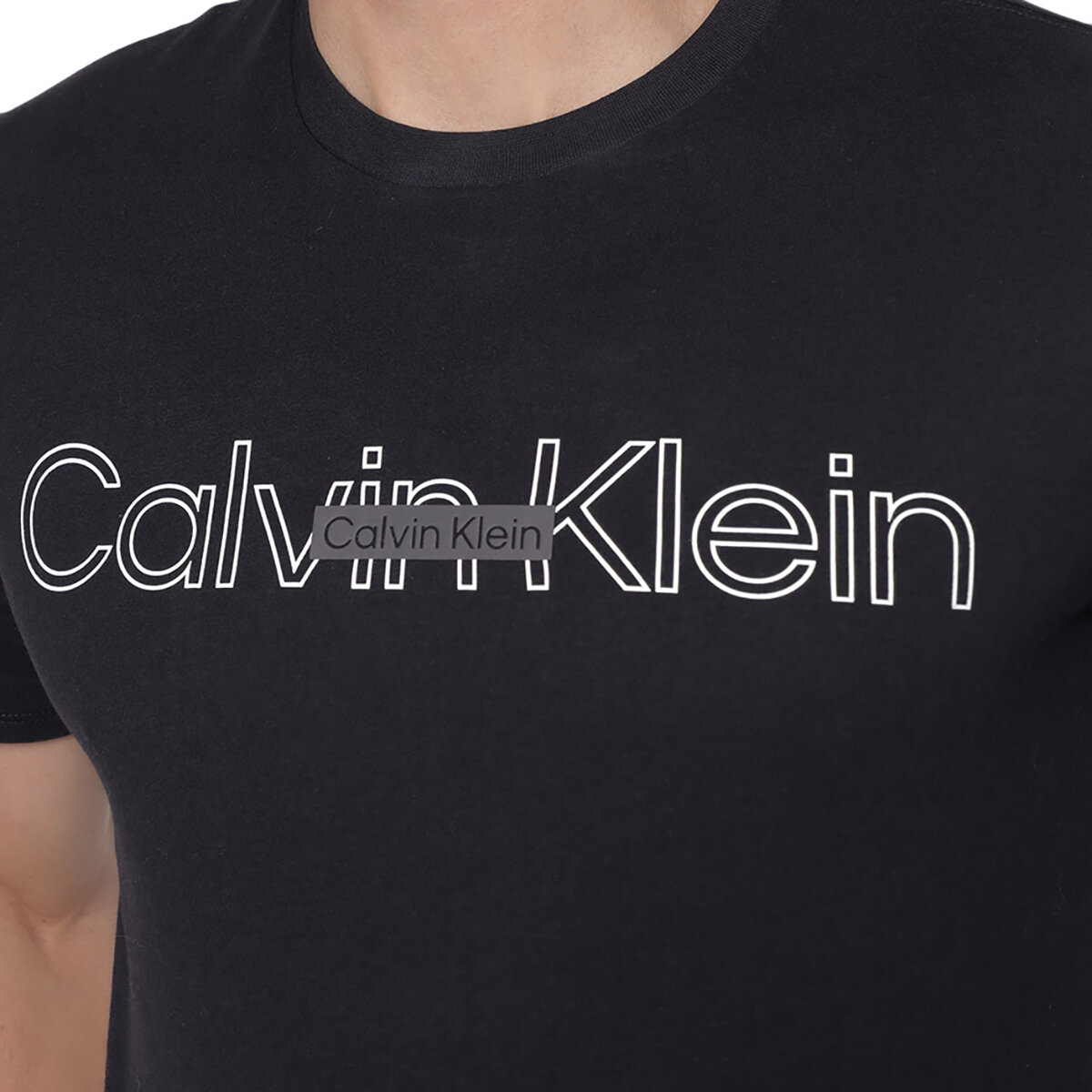 Calvin Klein Playera para Caballero Negro