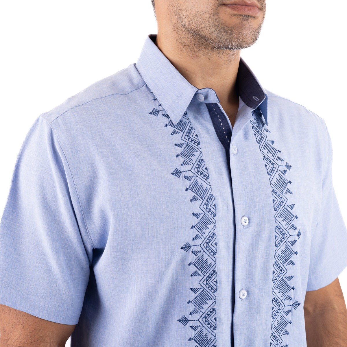 Cancumisa Camisa para Caballero Azul Grande
