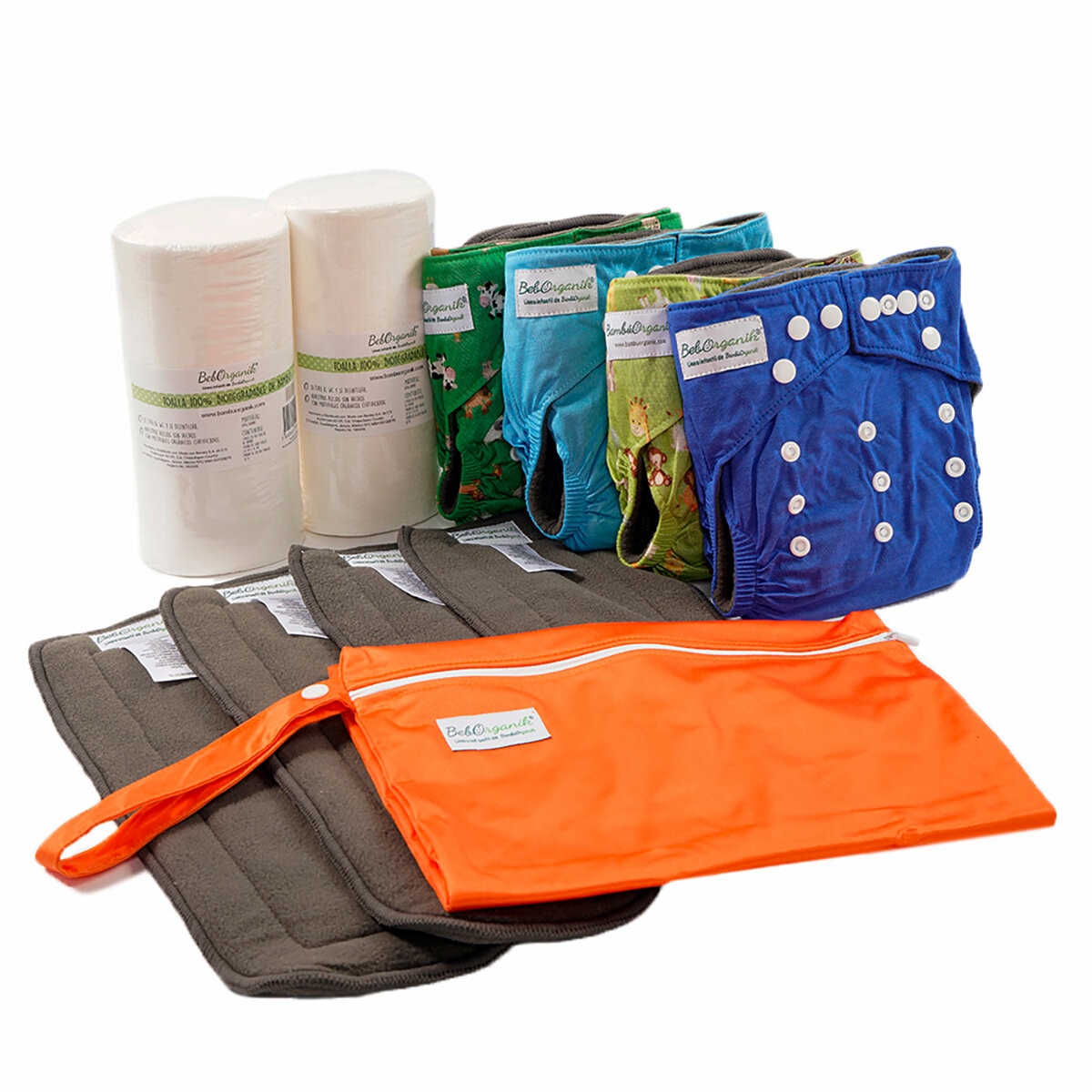 Bambú Organik Kit de Pañales de Bambú Niño