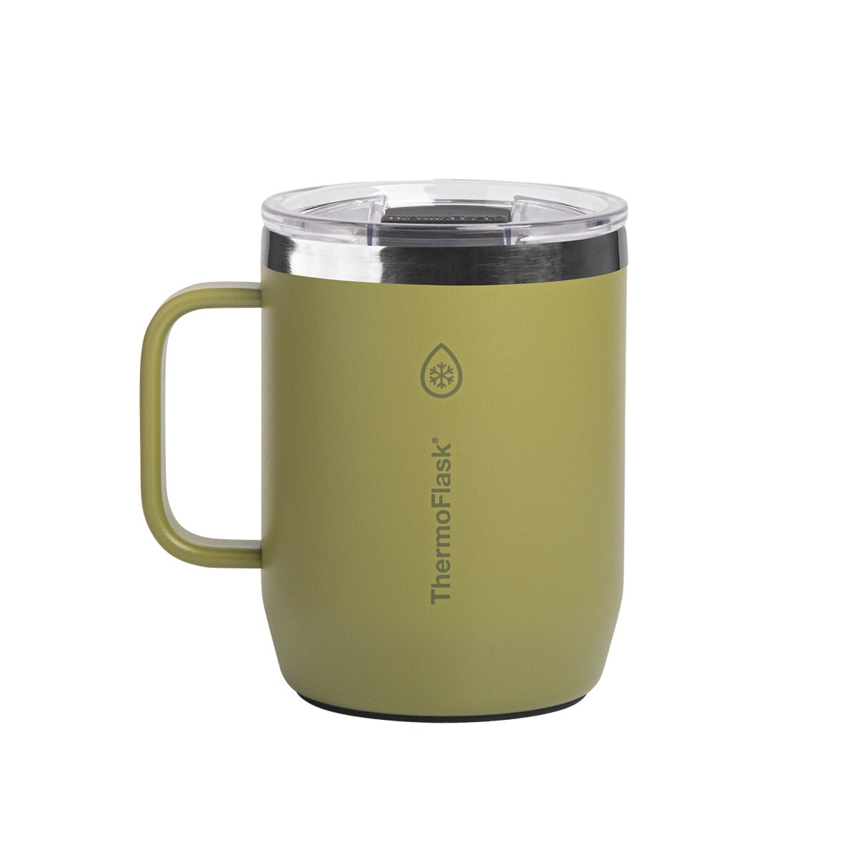 ThermoFlask Taza Para Cafe Con Aislamiento Al Vacio 2 Piezas Coral Green