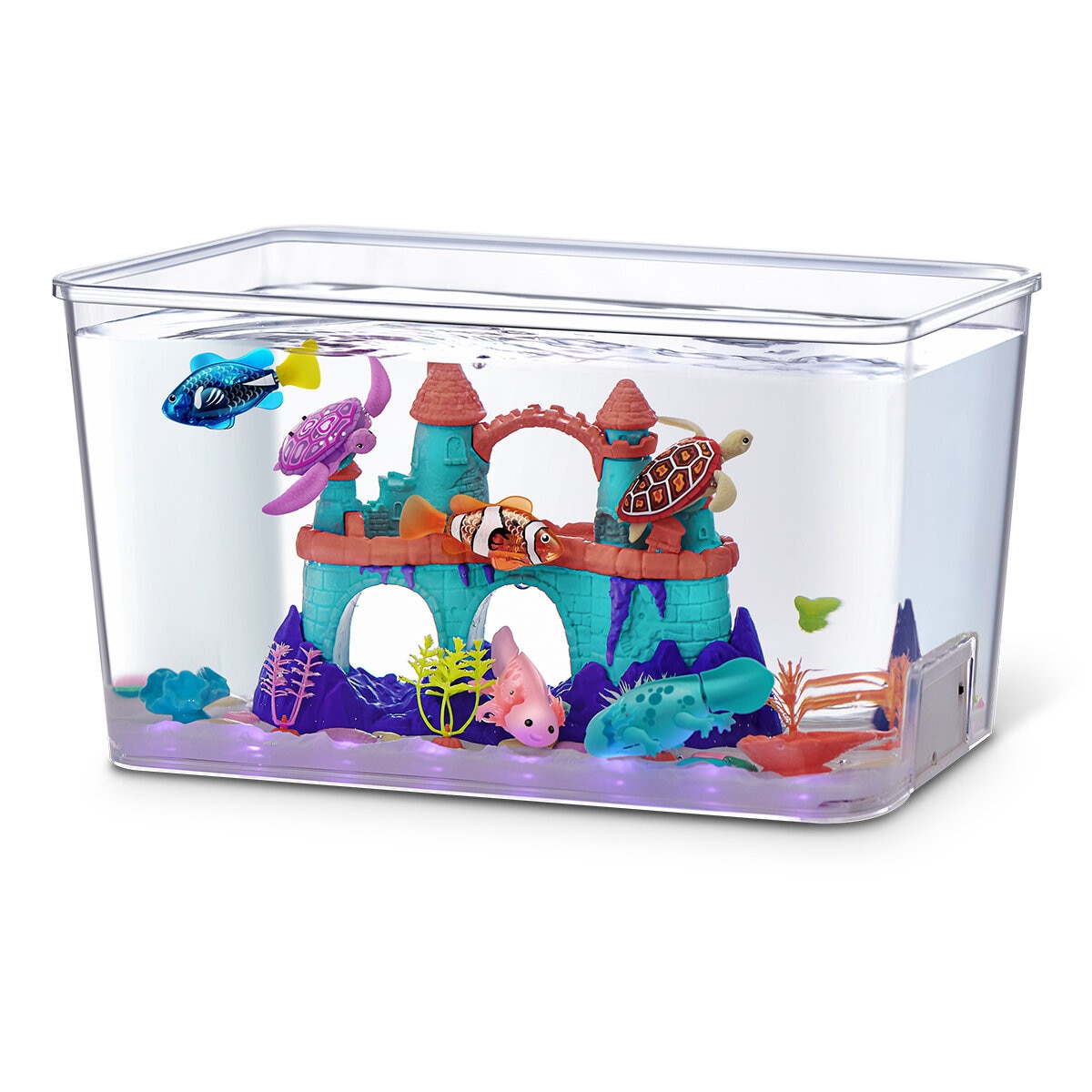 Robo Alive, Mega Acuario Iluminado para Niños 18 Piezas