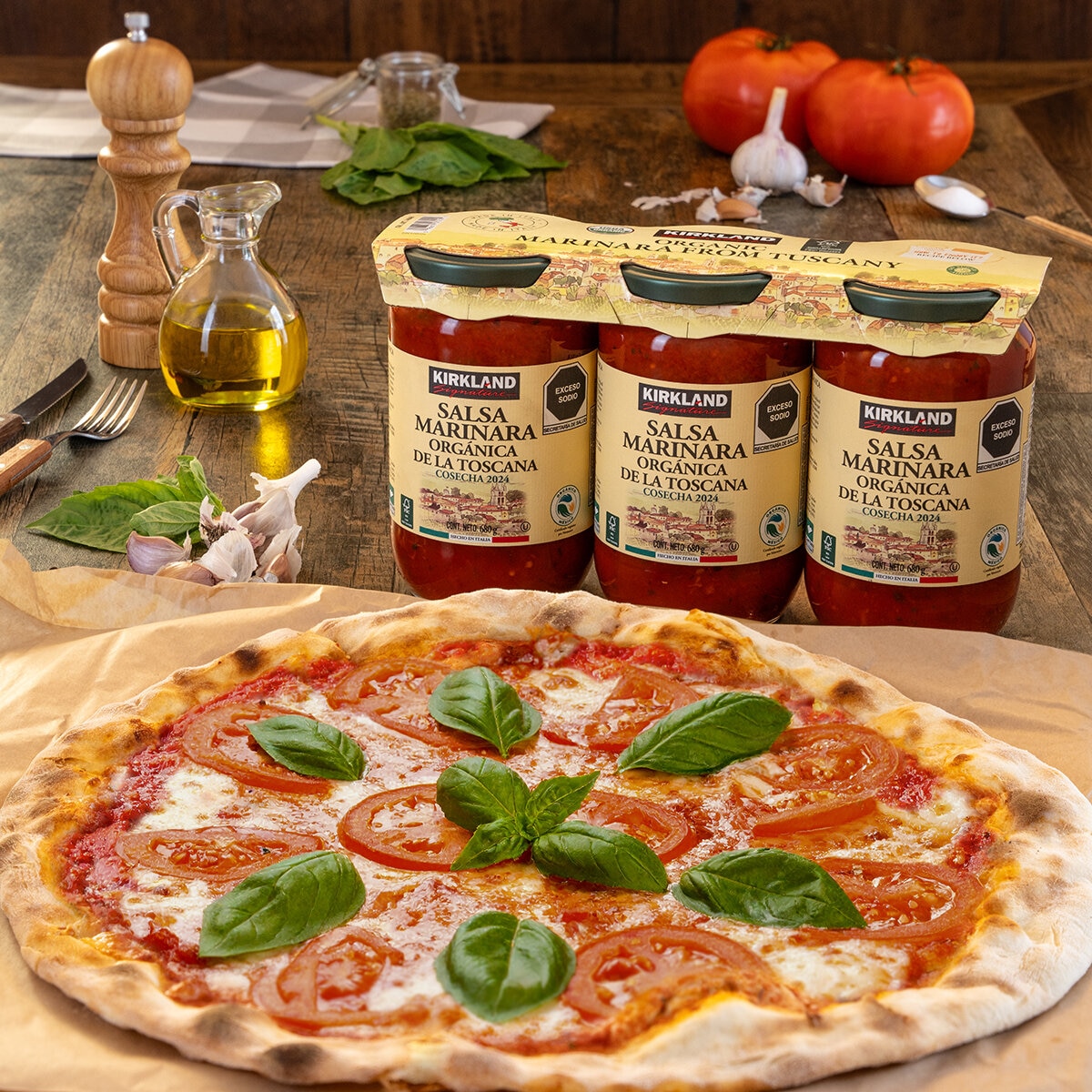 Kirkland Signature Salsa Marinara Orgánica 3 pzas de 680 g