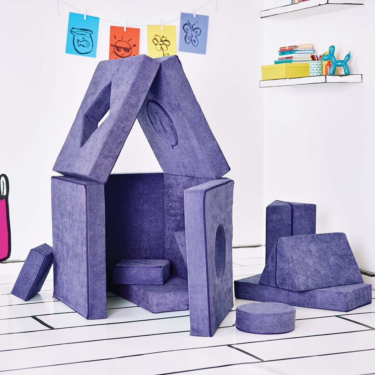 Yourigami, Colchoneta para Niños Color Morado