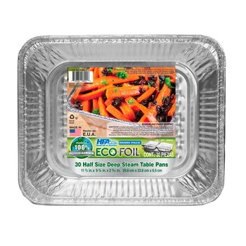 Eco Foil Bandejas para Horno 30 pzas